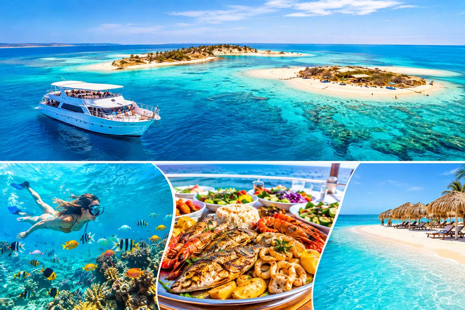 3 Inseln Super VIP Bootsausflug – Seafood Erlebnis